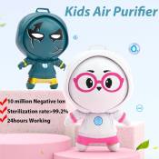Cute Kids' Portable Air Purifier Necklace with Negative Ions