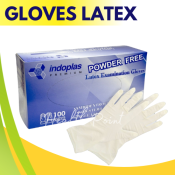 Gloves Latex Powder Free, Indoplas