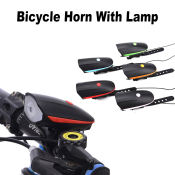LONGGO Bike Light & Horn: Rechargeable Waterproof Night Front Light