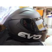 Black Full Face Motorcycle Helmet - Medium Size (Brand: Classic)