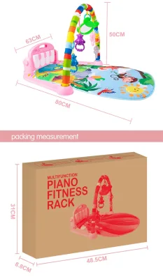 Musical Instrument Toy Mat Baby Kids Animal Farm Piano Gym Developmental Music Educational Toys For Toddler (1)