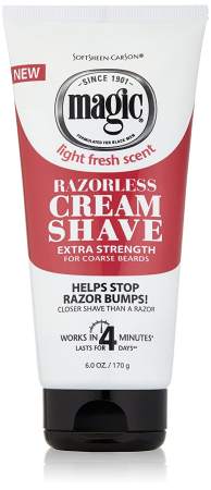 Magic Razorless Cream Shave, Extra Strength for Coarse Beards 6oz