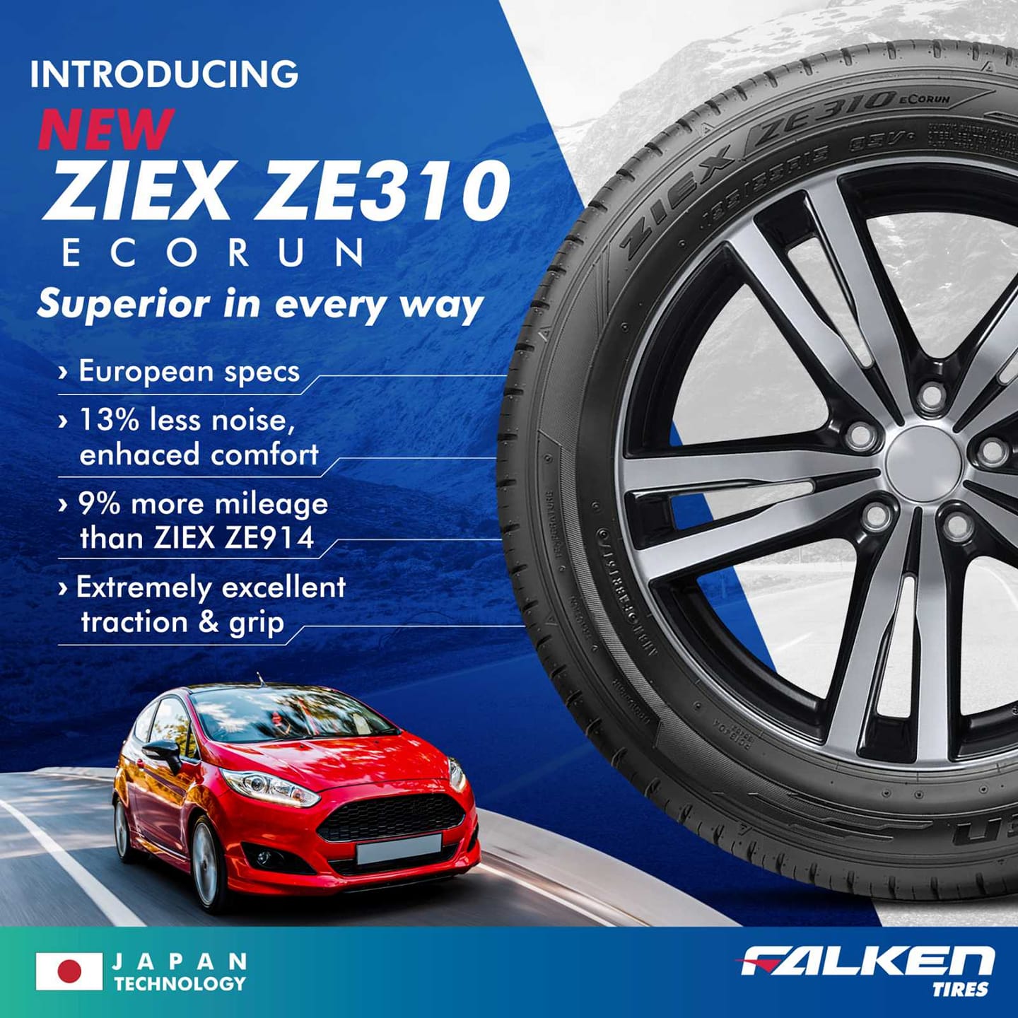 FALKEN ZIEX ZE310 235/50 R18 101W - High Performance Tire