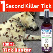 Tick Buster Fipronil Pet Spray - Flea & Tick Remover