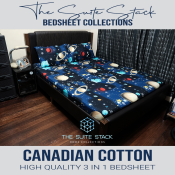 "Suite Stack 3-in-1 Canadian Cotton Bed Sheet Collection"