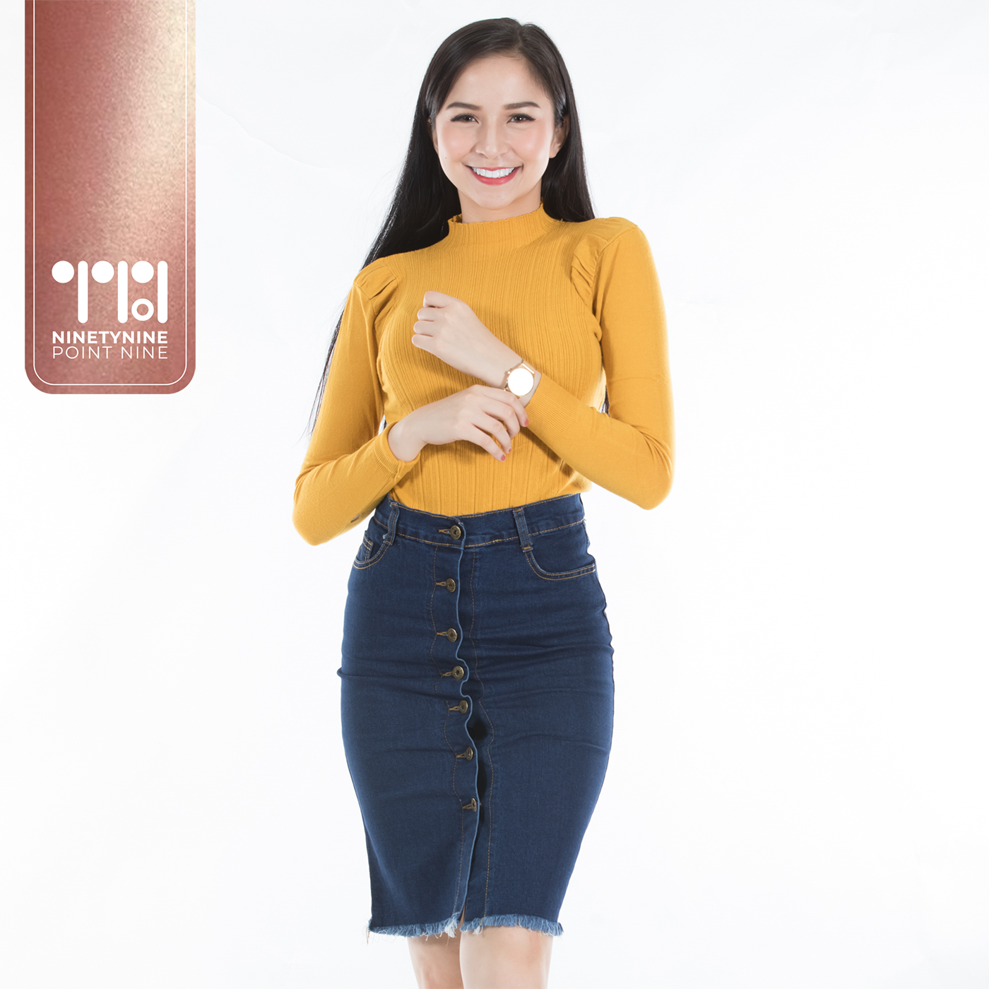 Denim midi skirt clearance philippines