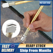 Oil Feed Glass Cutter with Metal Handle, Carbide Tip, Gold