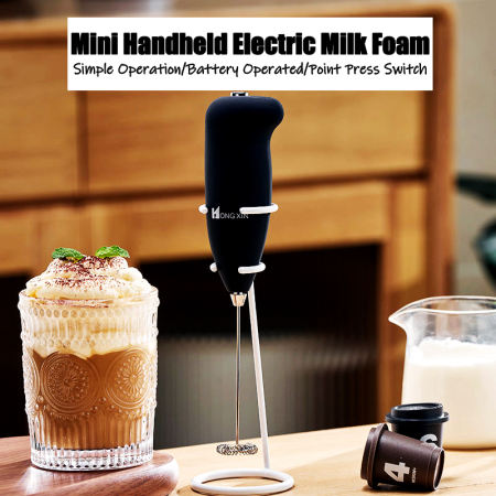 Handy Electric Whisk Beater Mixer Stirrer Froth Egg Milk Coffee Juice Wireless Stainless Steel TH