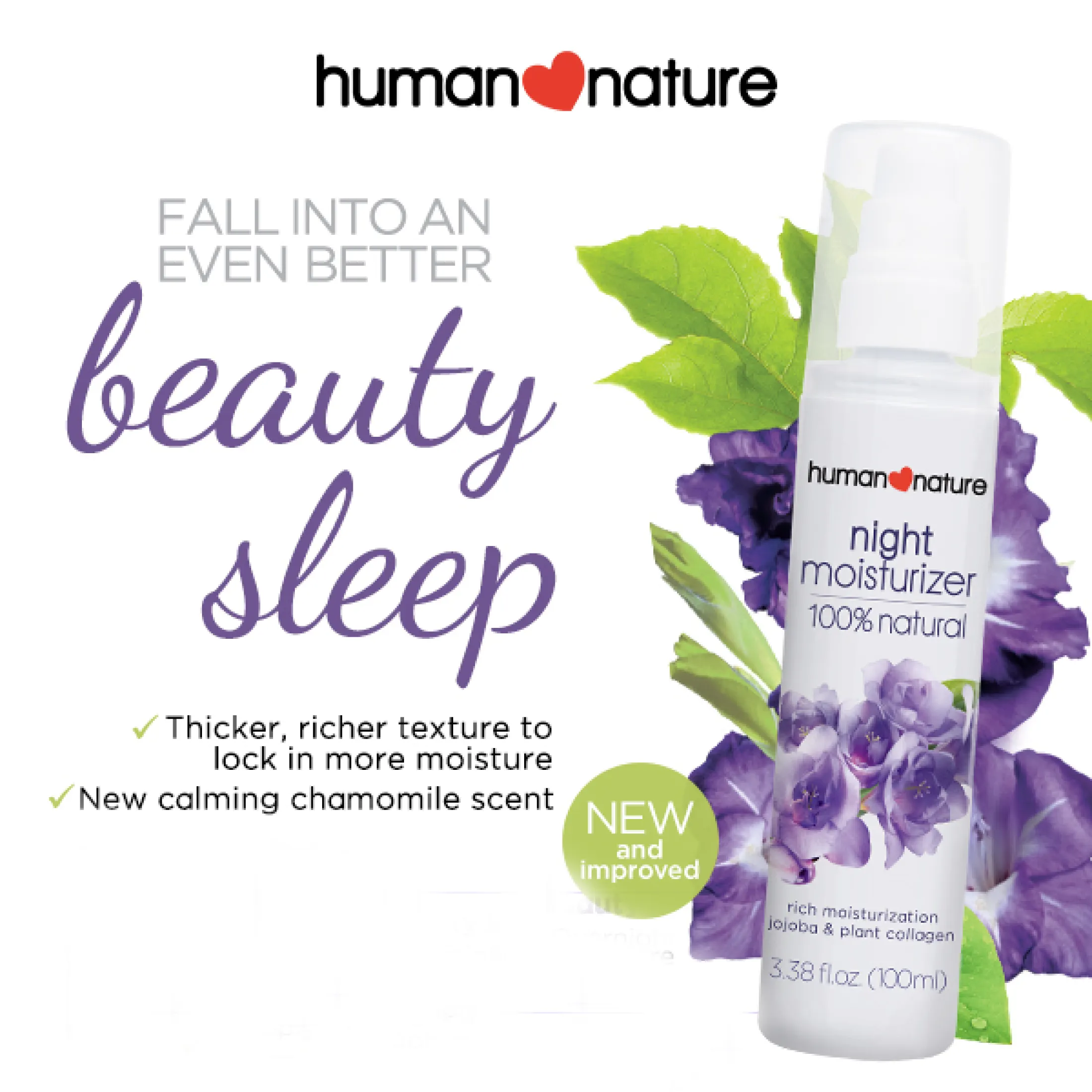 human nature night moisturizer
