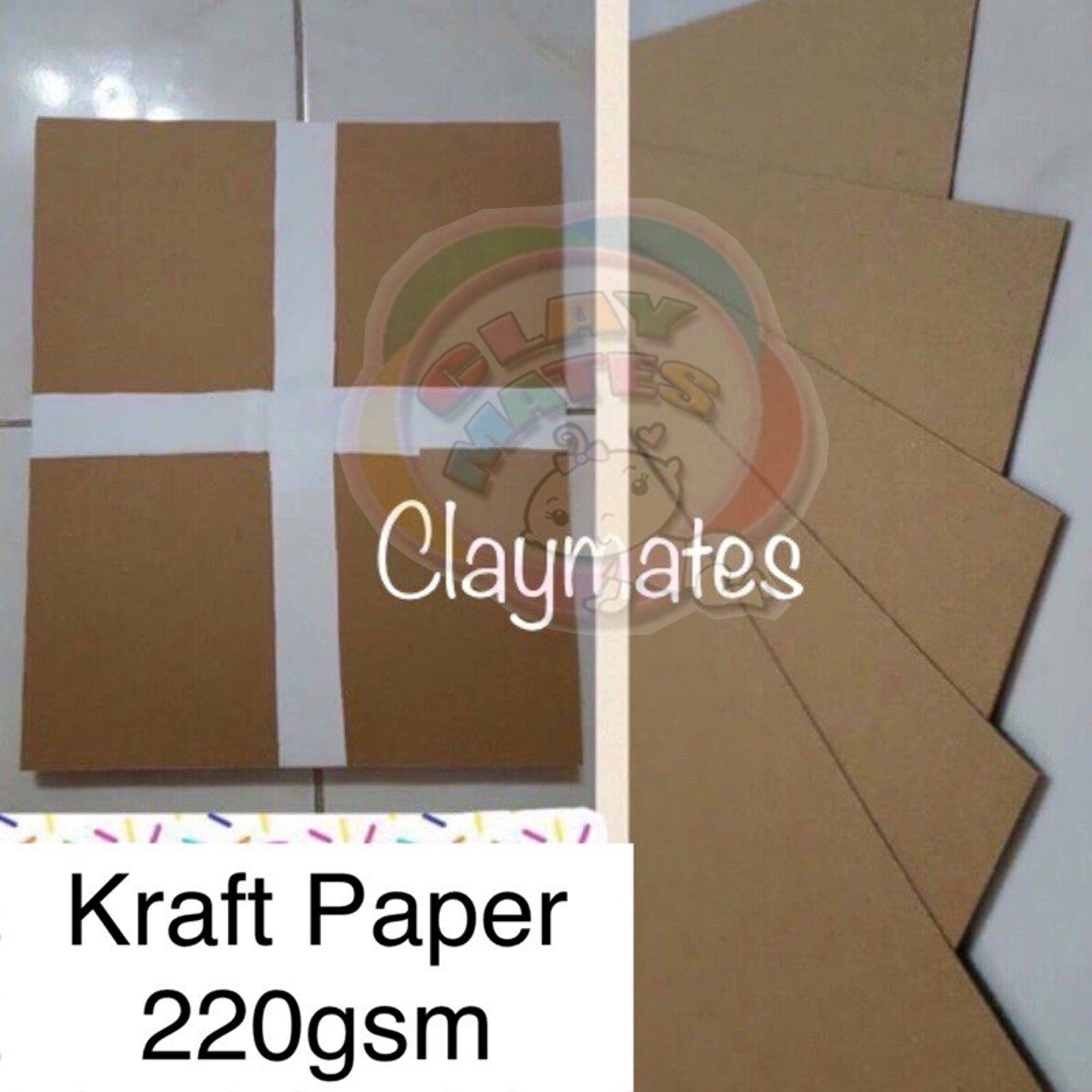 70-400gsm A4/a3 Brown Raw Wood Pulp Kraft Paper Diy Cover Handmade