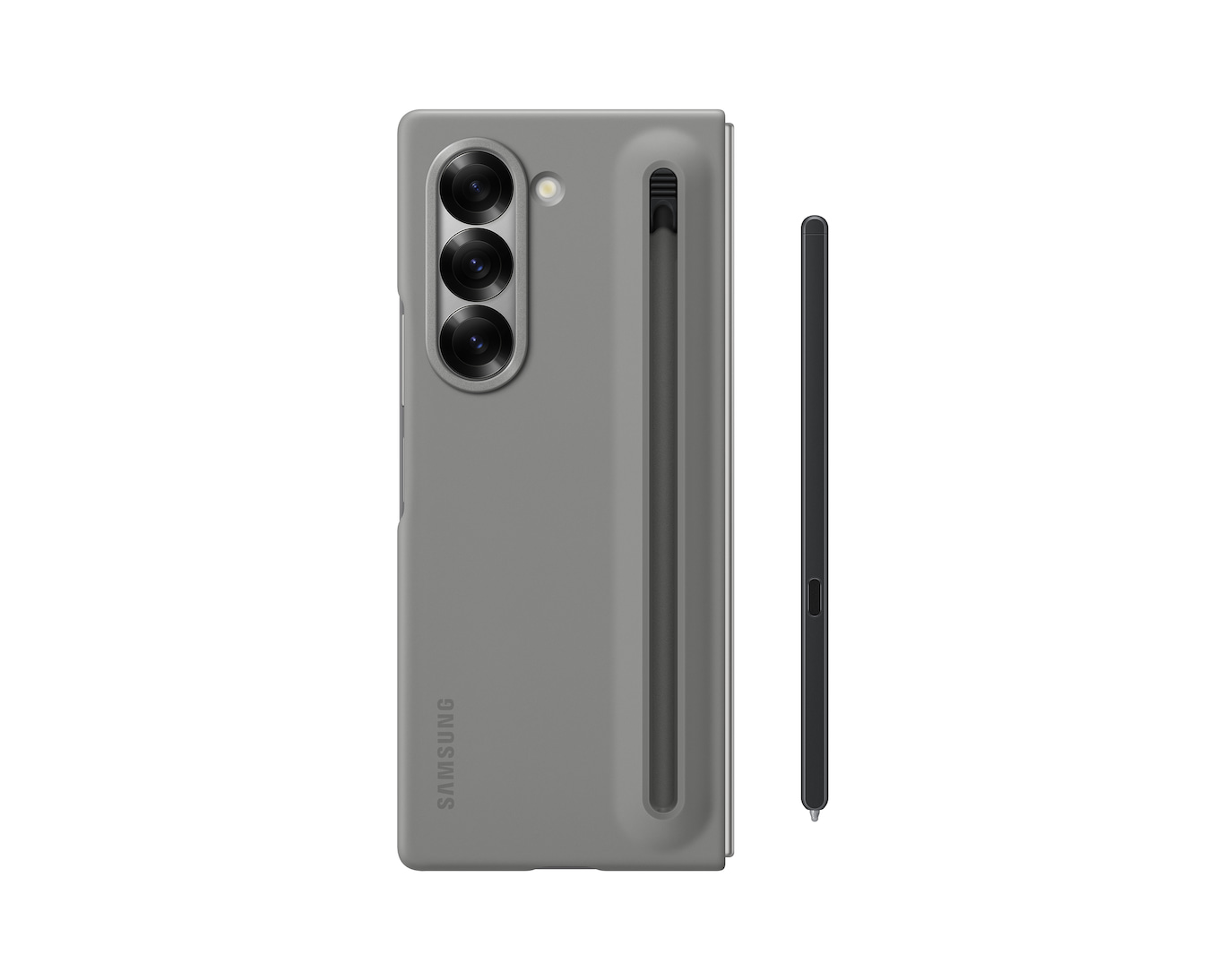 Original Samsung Galaxy Z Fold6 Silicone Case Slim S Pen Case Standing Cover With S pen For Galaxy Z Fold 6 Phone Case