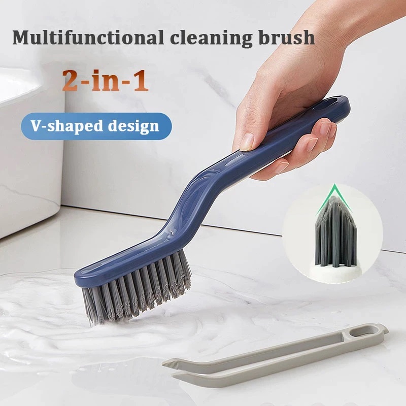 Reyneey Hard-Bristled Crevice Cleaning Brush, Grout Cleaner Scrub Brush  Deep Tile Joints, Crevice Gap Cleaning Brush Tool, Stiff Angled Bristles