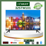 Devant 32 inch HD Ready Web OS TV, 32STW101 - Netflix, YouTube, Disney+, Viu ThinQ Voice Command, Screen Share Casting, Bluetooth 5 Dolby Audio, Dts Virtual X, High Definition Smart Digital Flat Screen Led TV, Sale Free Wall Bracket