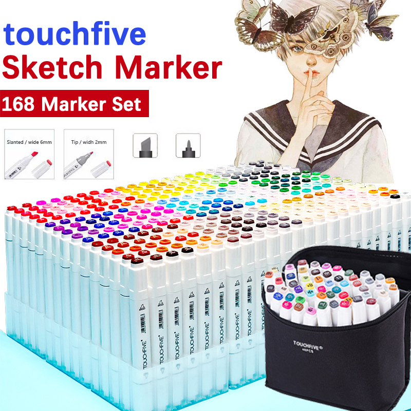 TouchFive Marker 80 Color Interior Design Set