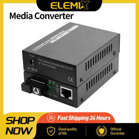 Allan 1000Mbps A/B Gigabit Fiber Media Converter Pair