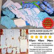 Pranela 34pcs Cotton Newborn Baby Clothes & Blanket Set