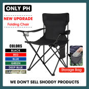 PH Camping Chair: Foldable Beach Chair with Backrest - Outdoor
