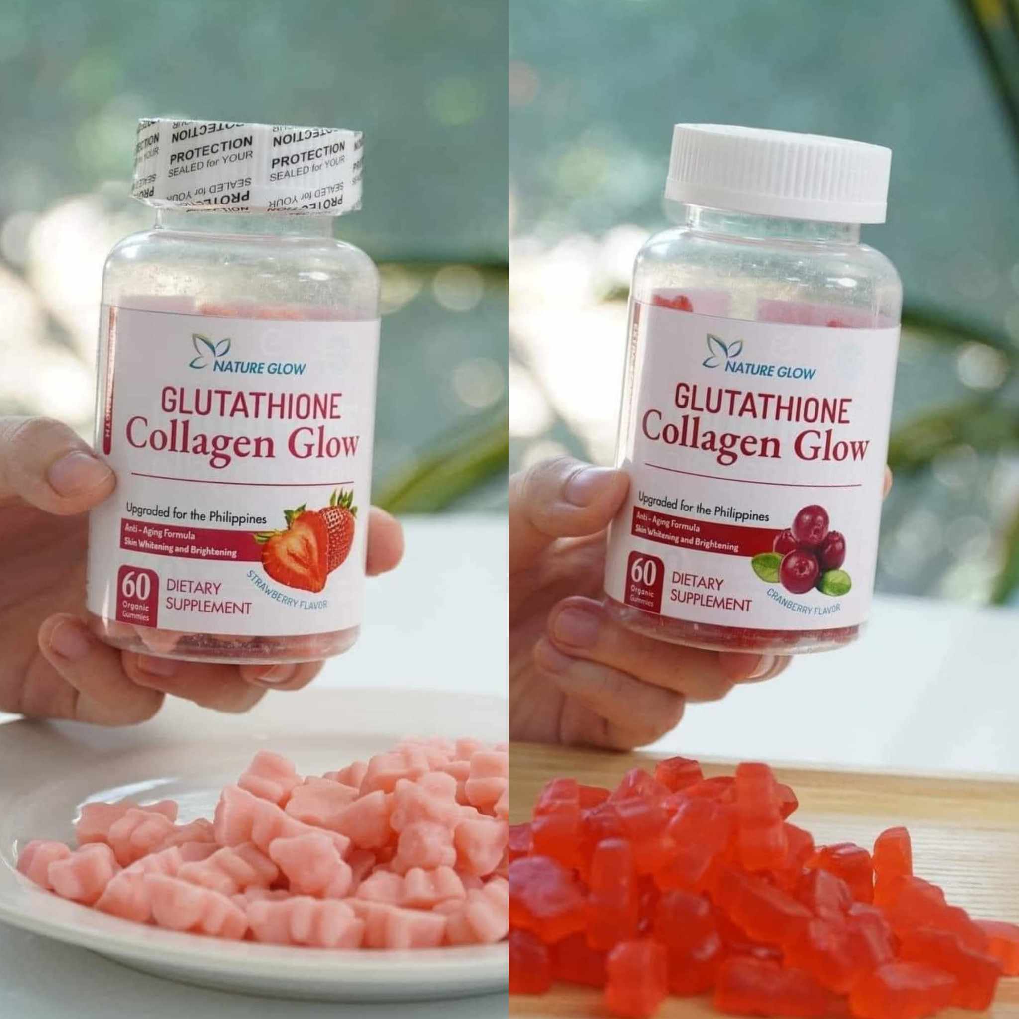 glutathione collagen glow price in philippines Buy Nature Glow Glutathione Collagen Glow - Strawberry 3 Bottles x 60  Gummies in UAE | Best Price Online | Pay via Card or COD main image 0