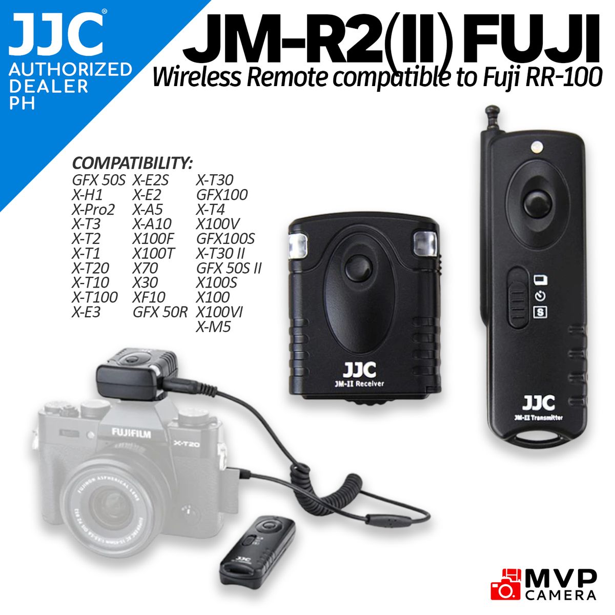 JJC JM-R2 (II) Wireless Remote Control Trigger Shutter Release For