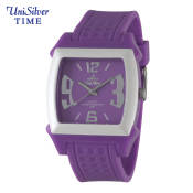 UniSilver TIME Women's Purple/Off-White Rubber Watch KW1044-2001