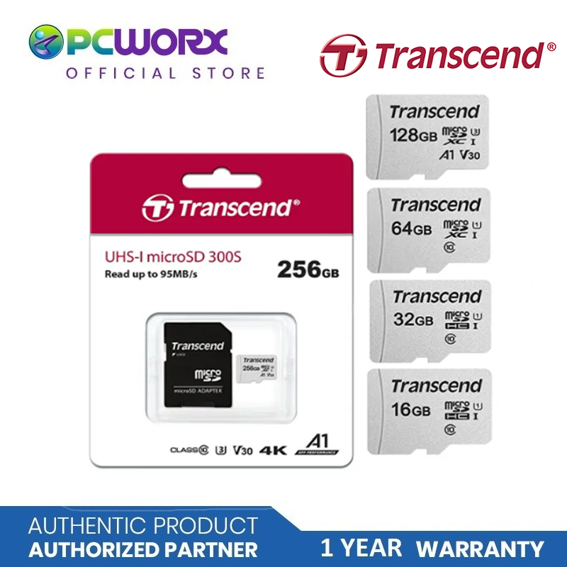 Transcend 64GB UHS-I MicroSD Card with Adapter