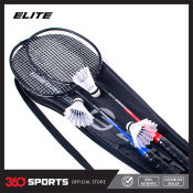 Elite Smash9000 Badminton Set with Free Carry Bag and Shuttlecocks