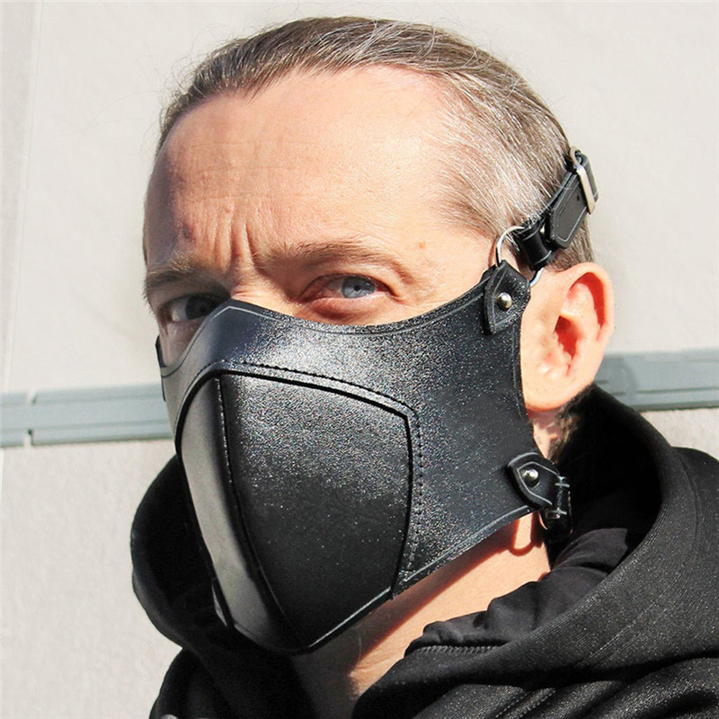 Fetish Adult Fetish Double-layer Padded Blindfold Hooded Mask Harness Muzzle headgear 