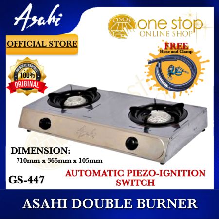 ASAHI Double Burner Gas Stove GS-447 •OSOS•