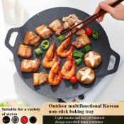 Portable Korean Grill Pan for Smoke-free Outdoor Cooking (Brand: N/A)