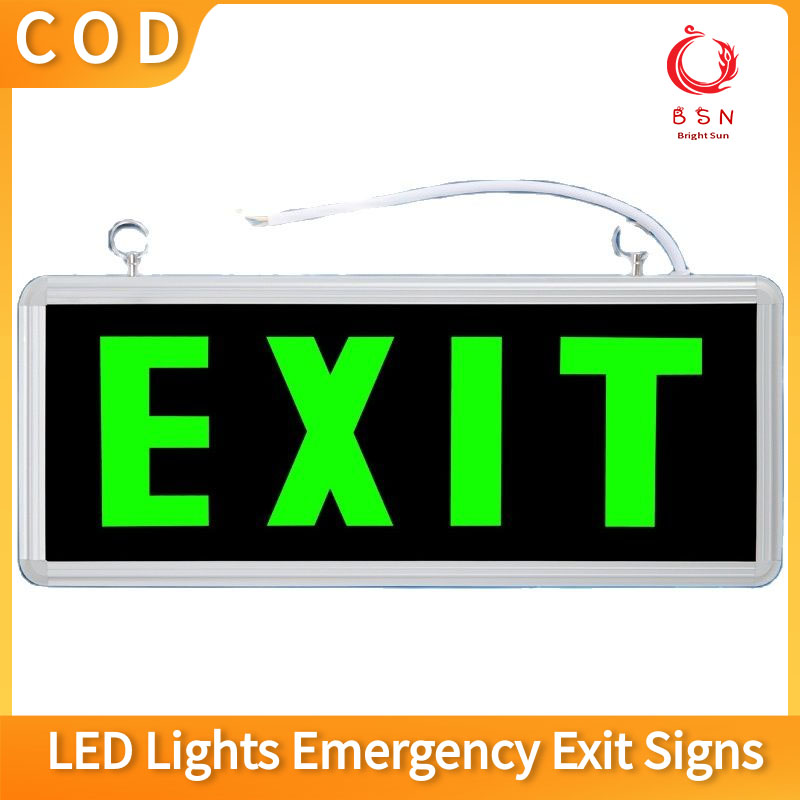 Led Lights Emergency Exit Signs Office Building Restaurant Shop Store Building Signage Fire Safety Exit Lights