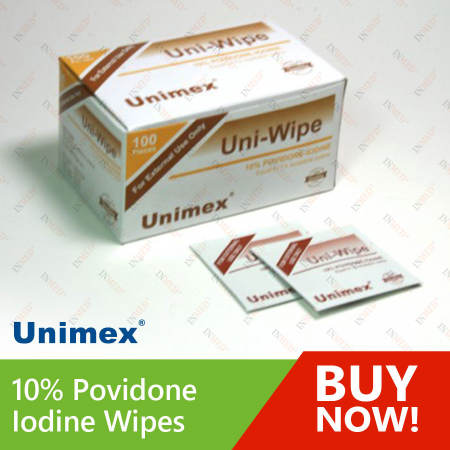 Unimex Povidone Iodine Wipes