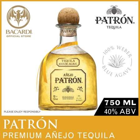 PATRON Anejo Tequila - Oak Barrel Aged Spirits