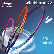 Li Ning WindStorm 72 Badminton Racket - Super Light and Powerful
