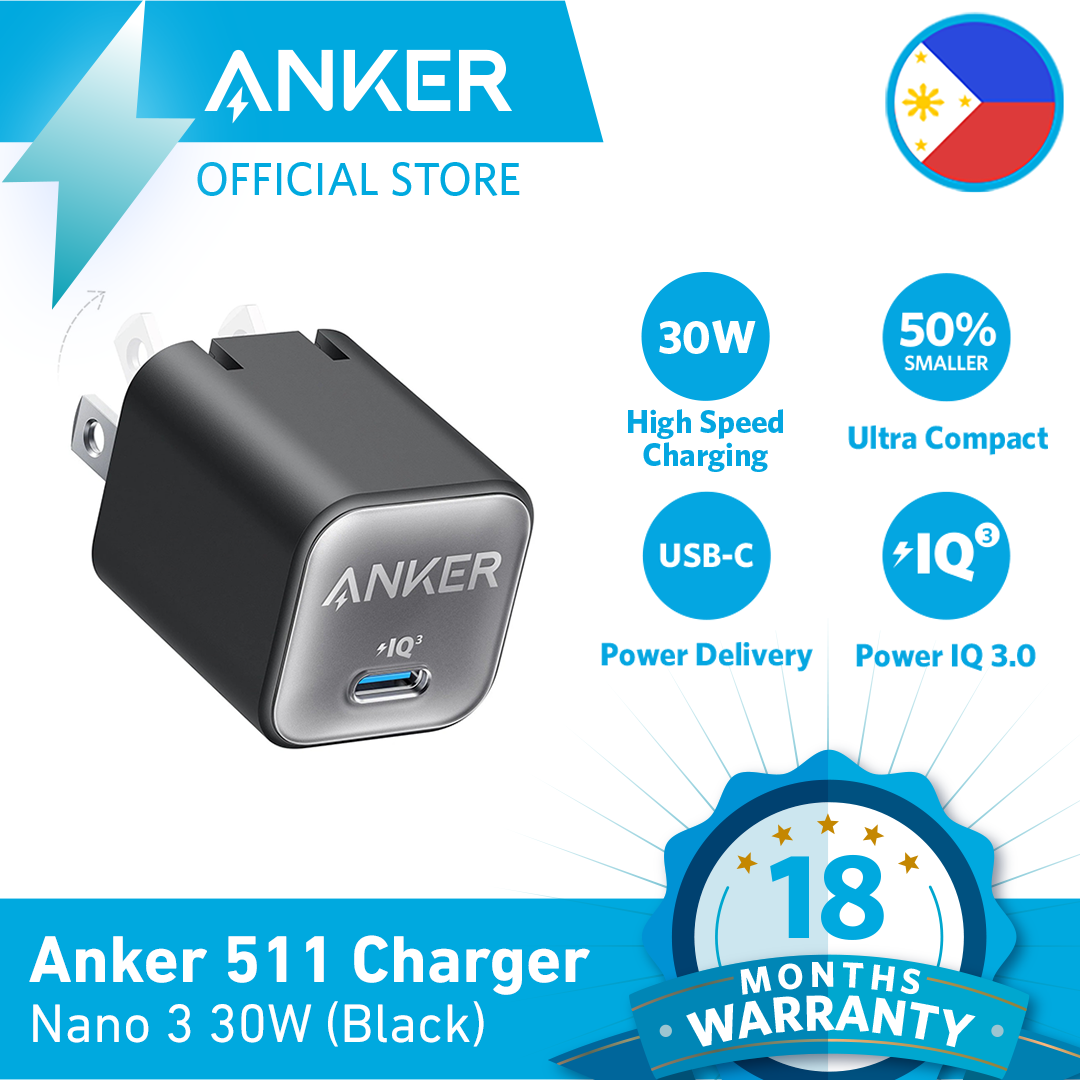 Anker A3117anker Gan 30w Usb-c Charger - Piq 3.0 Fast Charge For Iphone  14/13, Galaxy