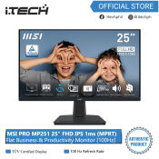 Msi Pro MP251 25 inch /FHD/ 100Hz /IPS /1ms Mprt Flat Business & Productivity Monitor