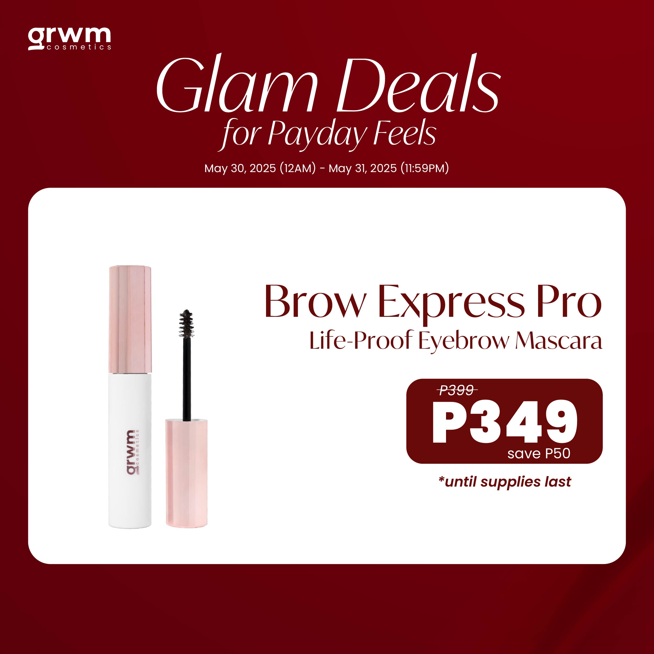 Discount on GRWM Cosmetics  shoes - SKU: GRWM Cosmetics Brow Express Pro - Life-Proof Eyebrow Mascara