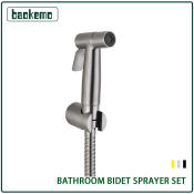 Stainless Steel Bidet Spray Kit with Hose - Stainless Steel