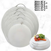 Chopping Board White Round-shape Chopping Board