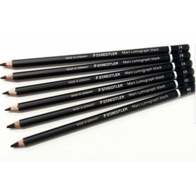 Staedtler Mars Lumograph Pencil  Staedtler Mars Lumograph Black - 3pcs  Charcoal - Aliexpress