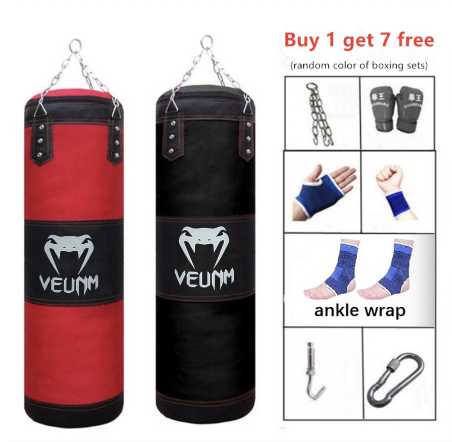 Punching Bag NOT FILLED Hanging Boxing Heavy Duty Bag Kickboxing Heavy MMA  Training Boxing Gloves Hanging Chain Muay Thai Martial Arts (Bag Empty)  (Color : 80CM/31IN) : : Sports & Outdoors