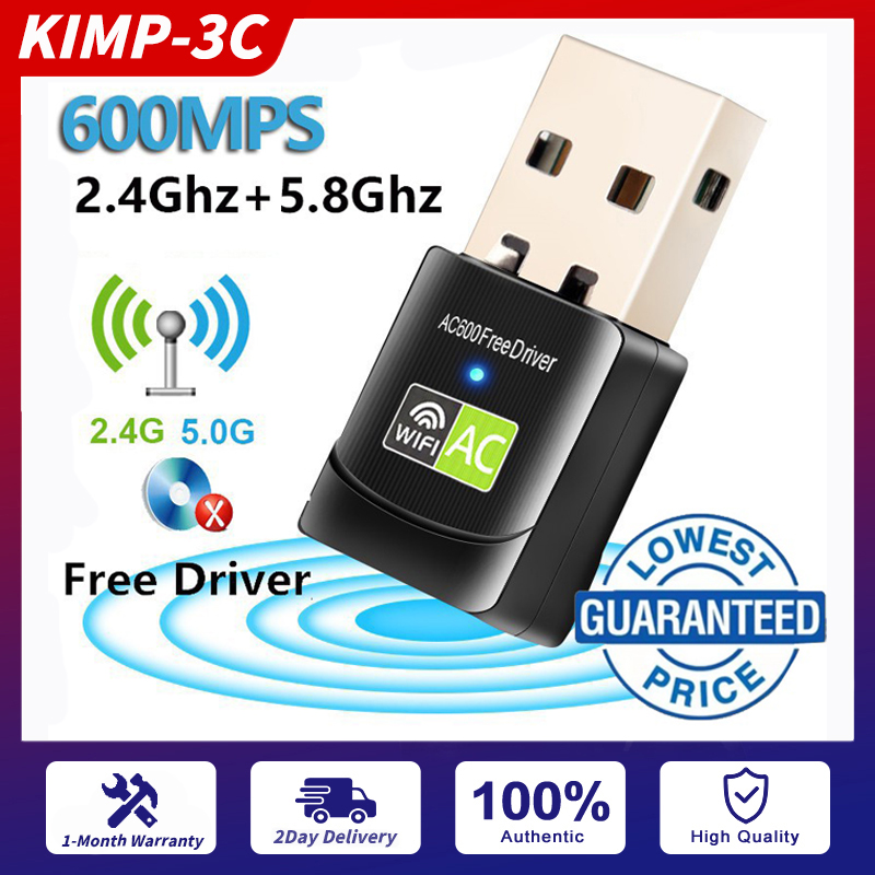 600Mbps USB Wifi Dongle Blue...