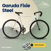 GARUDA FIXIE Bike: Outdoor Cycling Road Bike with Helmet