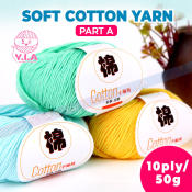 Zhi 10ply Milk Cotton Yarn for Knitted Scarf DIY
