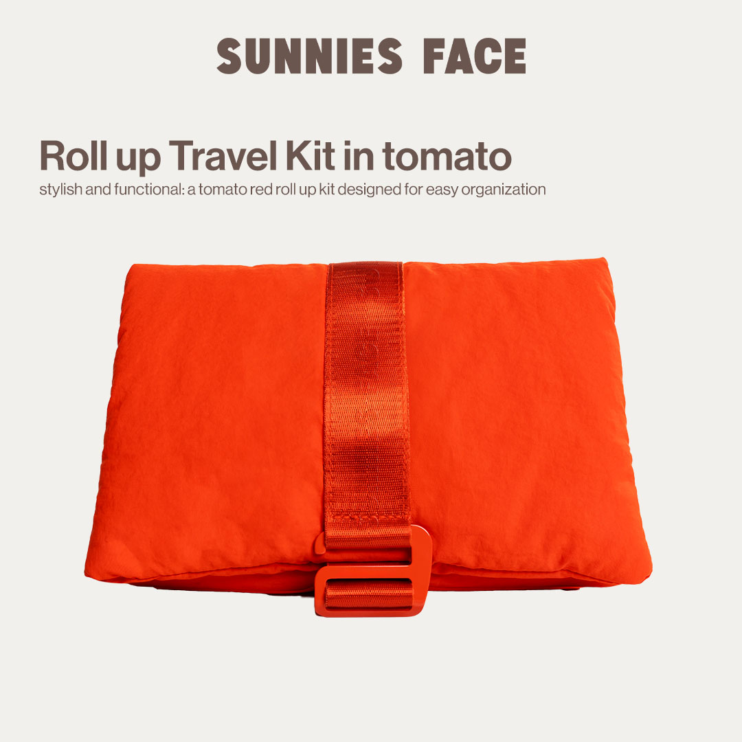 Discount on Sunnies Face  shoes - SKU: Sunnies Face Roll up Kit [Stylish and Functional Roll Up Kit] (Tomato)