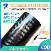 MCph 7D Carbon Fiber Waterproof Car Film - Black Matte