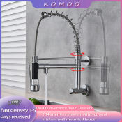 360° Rotating Stainless Steel Kitchen Faucet - 