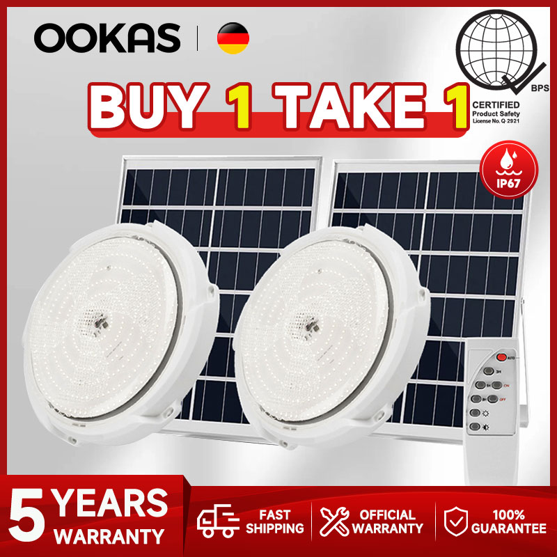 OOKAS solar lights inside th...