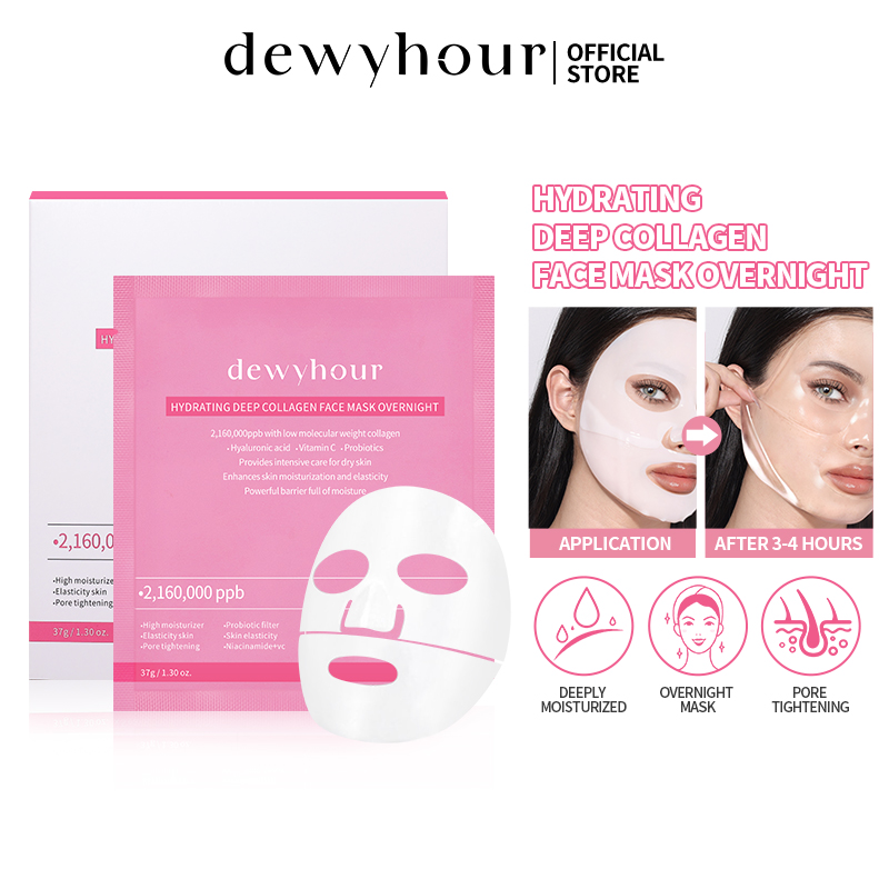 Discount on KIMUSE  shoes - SKU: dewyhour  2,160,000ppb  Collagen Mask Hydrating Deep Collagen Face Mask Overnight  Pore Tightening D