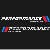 M Performance 2pcs Reflective Car Door Stickers