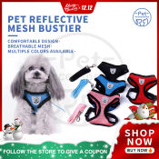 Adjustable Pet Leash Set with Harness and Collar Strap